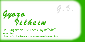 gyozo vilheim business card